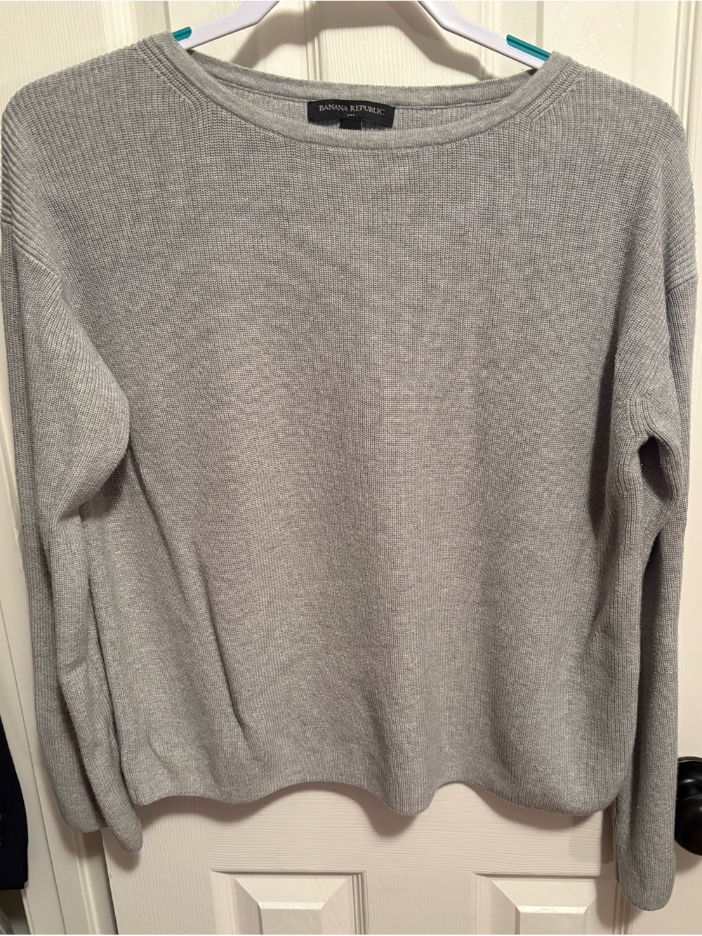 Banana Republic Gray Boatneck Sweater